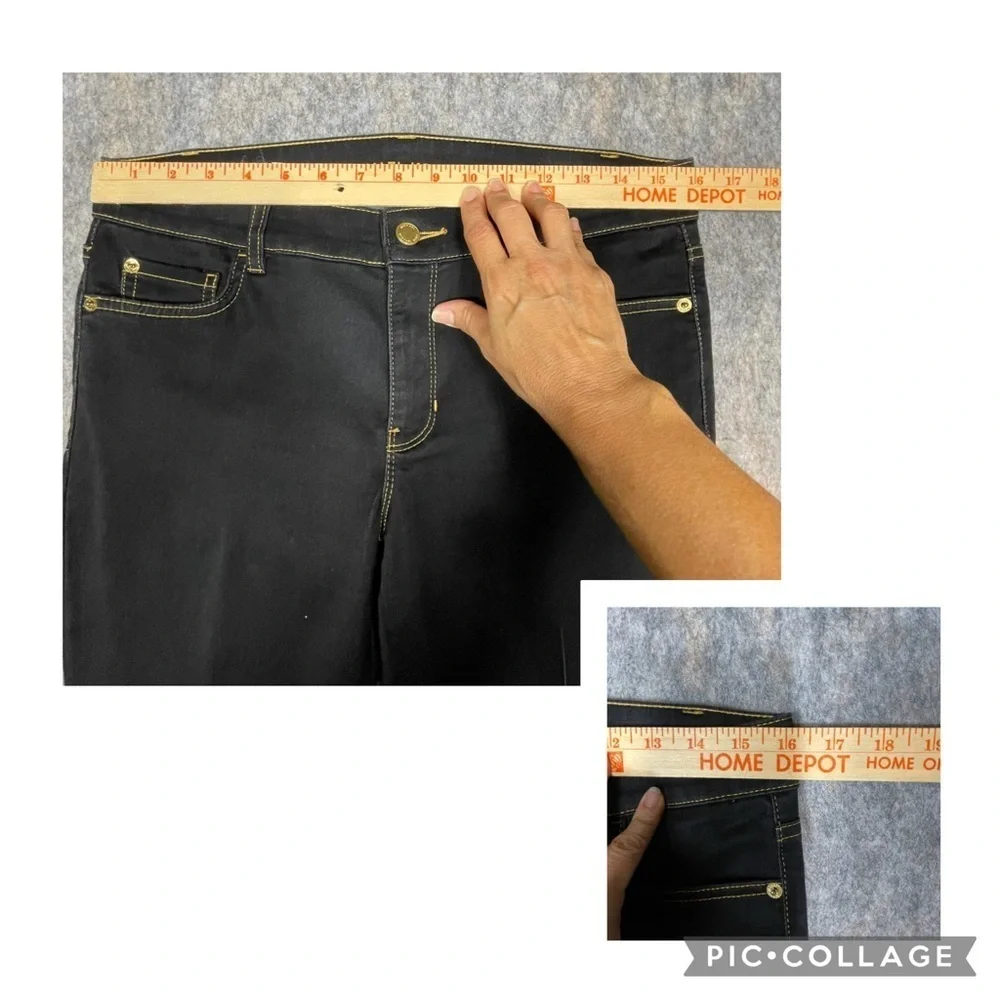 Michael Kors Dark Blue/Black Boot Cut Dressy Casual Closet Staple Jeans - Sz 8